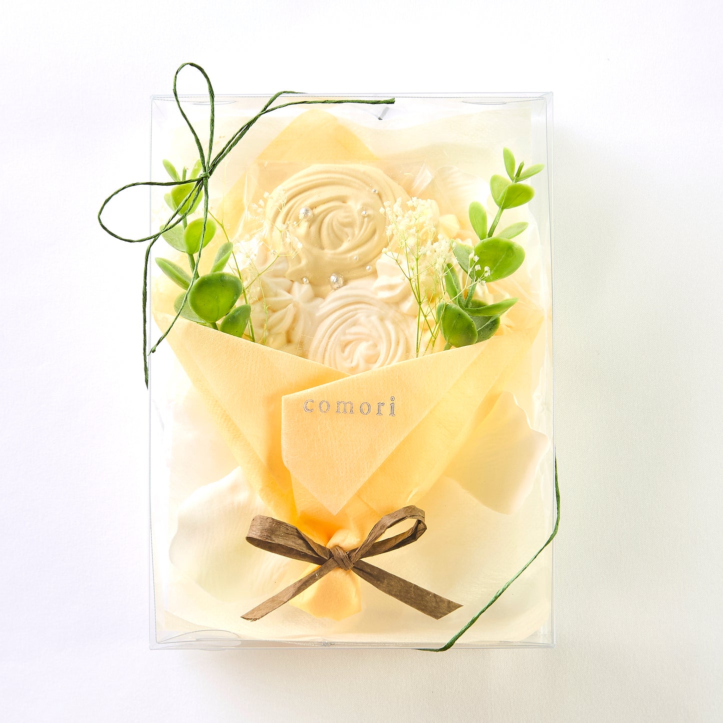 メレンゲ花束(イエロー)1