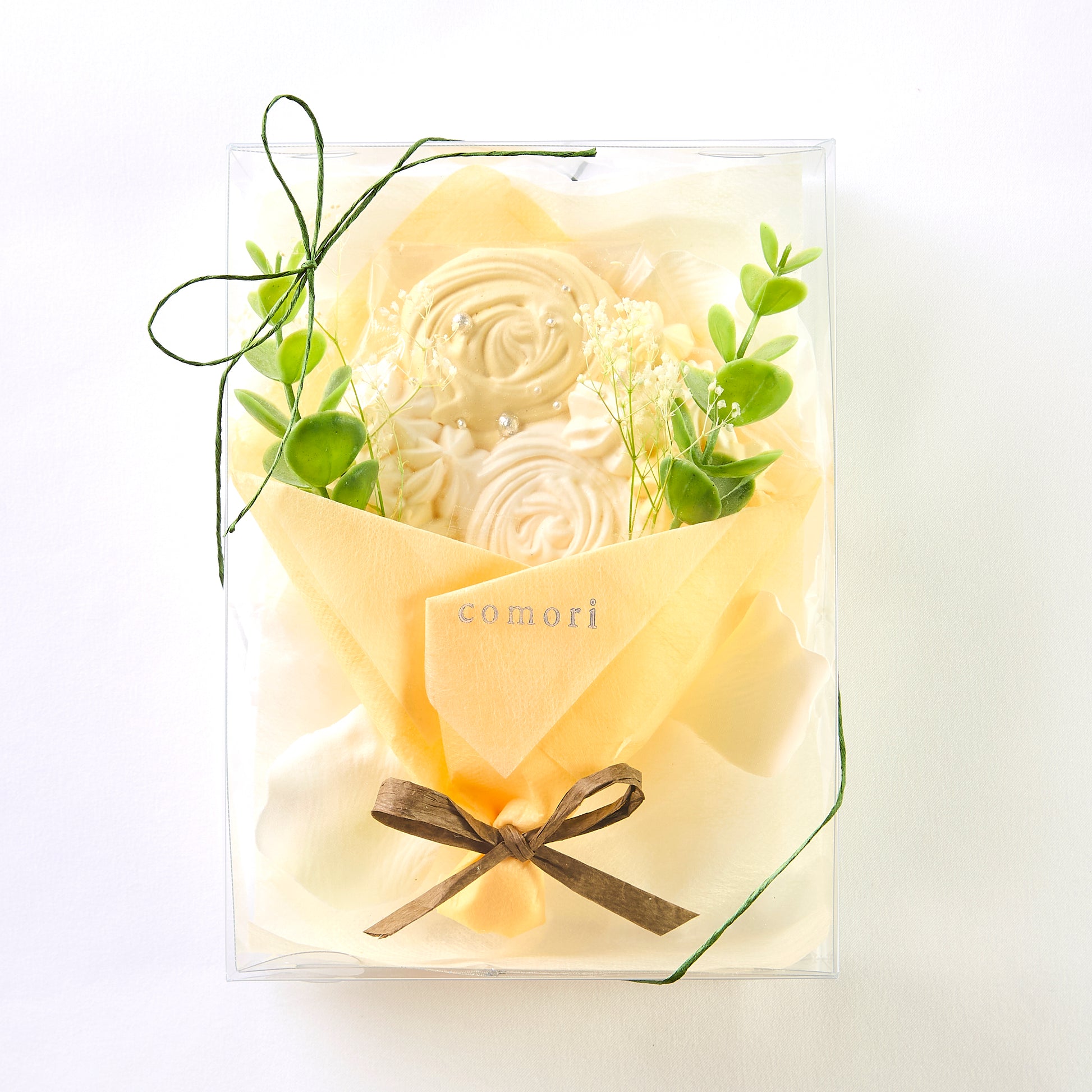 メレンゲ花束(イエロー)1